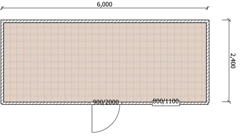 Case locuibile dintr-un modul cu grup sanitar 6mx2,4mx2,55m
